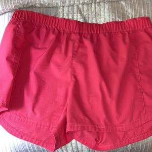 Columbia PFG shorts with 4in inseam. Coral.